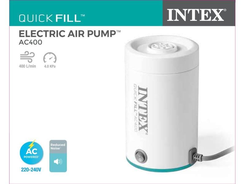 Intex Luftpumpe Quick-Fill AC400 Electric Pumpe für Luftmatratzen