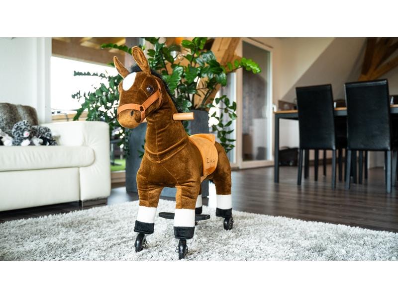 zoosy Reittier Pferd Gr. S Reitpferd mit Rollen an den Füssen