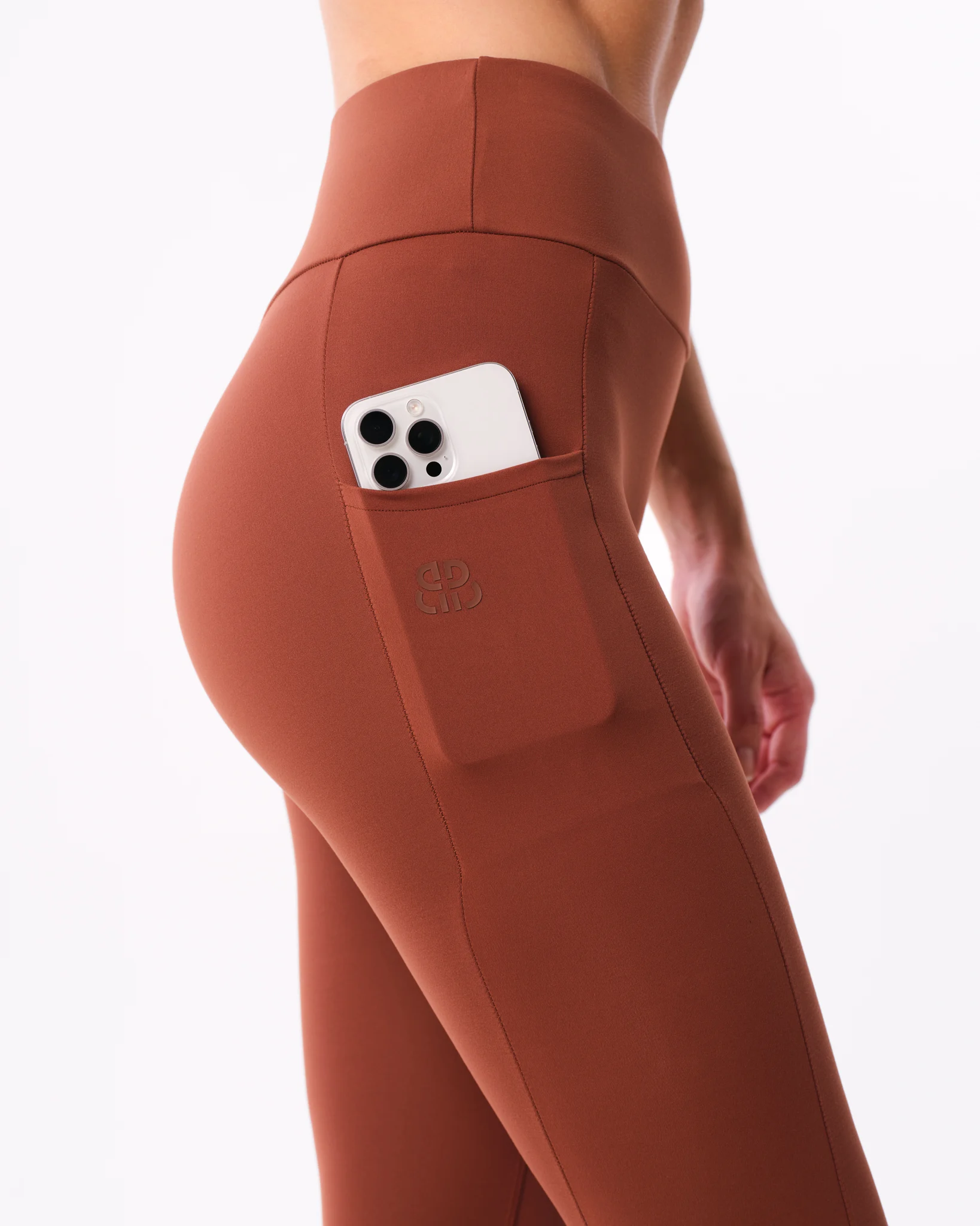 Bumpro Lively Scrunch Pocket Tights Brown Chocolate