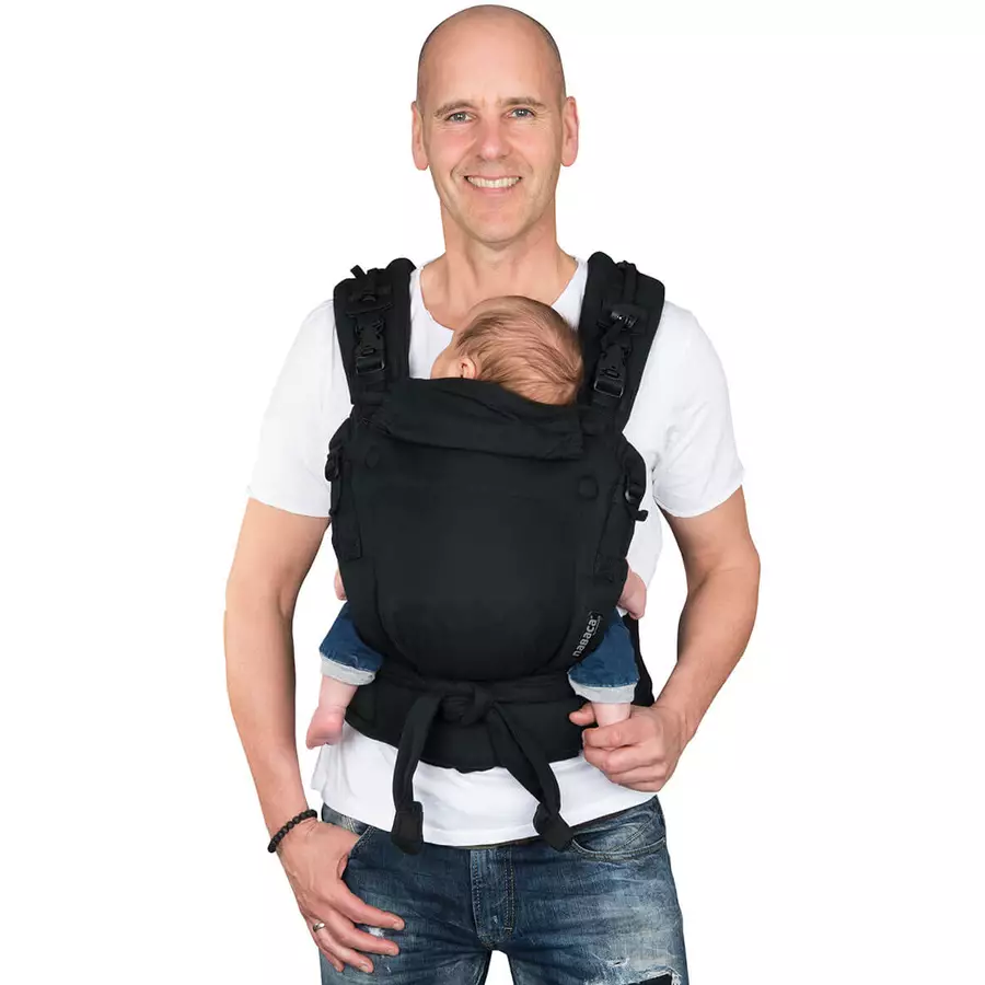 Hoppediz Babytrage Nabaca Basic-Set schwarz