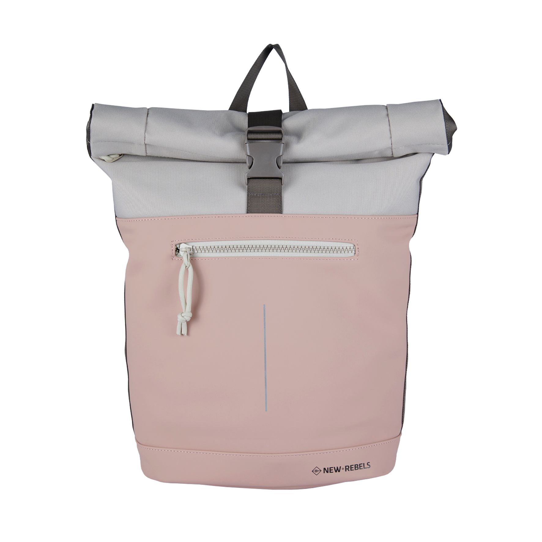 New Rebels Backham New York Rolltop Backpack Old Pink – Beige