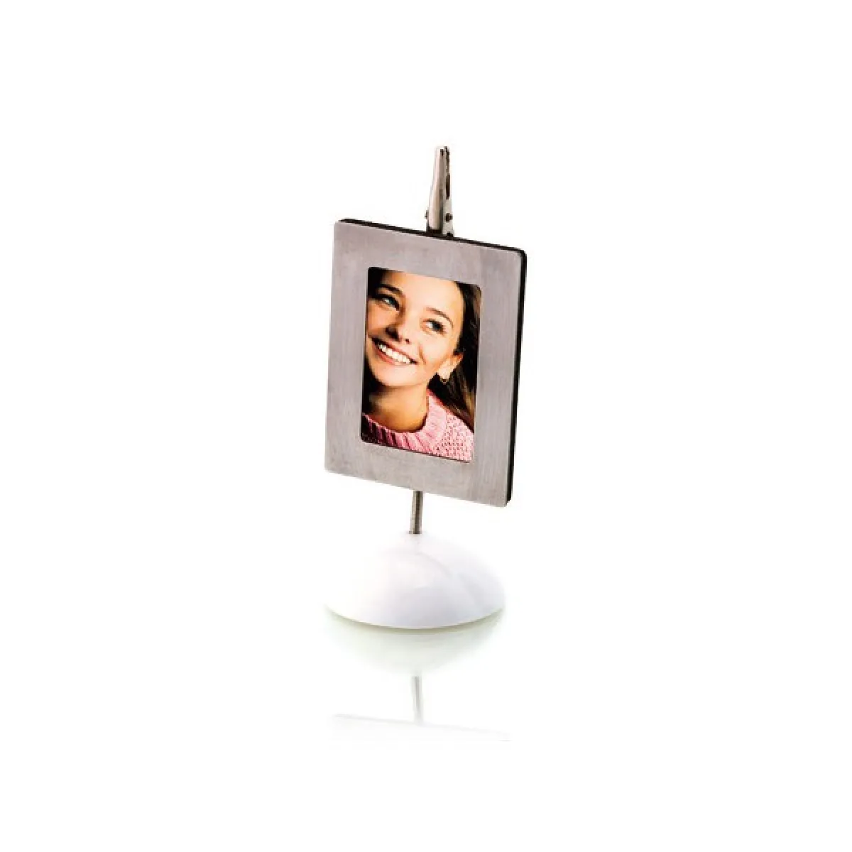Totalcadeau Porte photo Noir - Métal aimanté