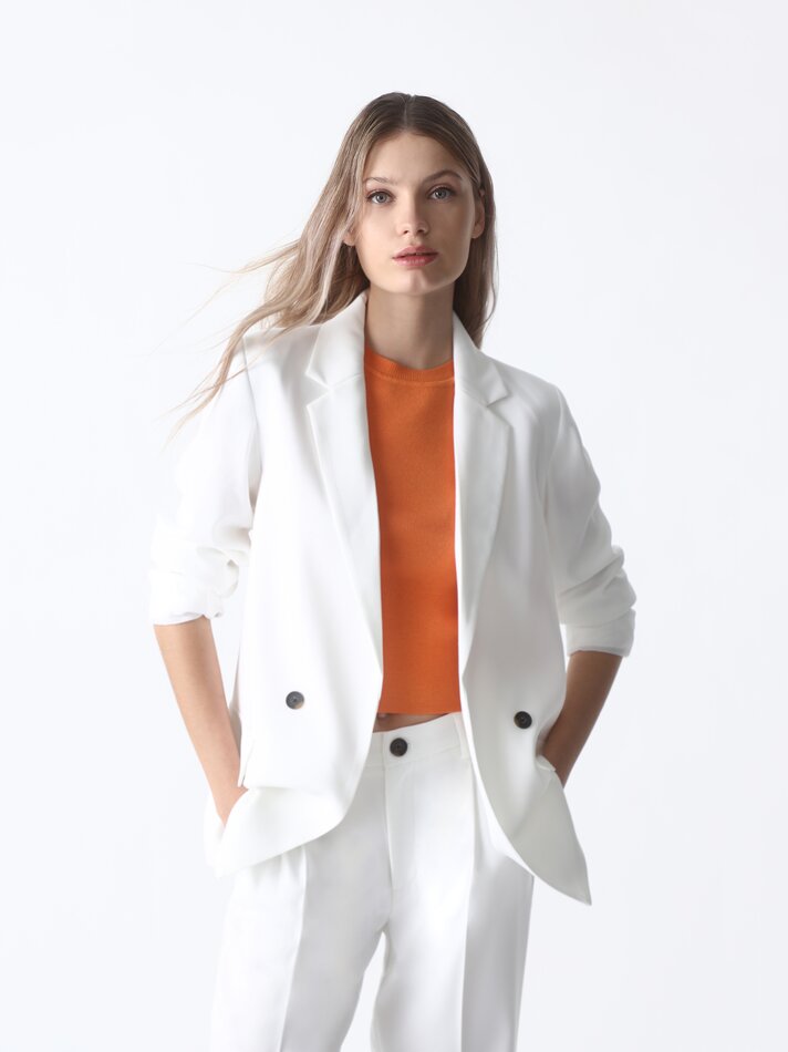 Blazer básico - Branco Óptico