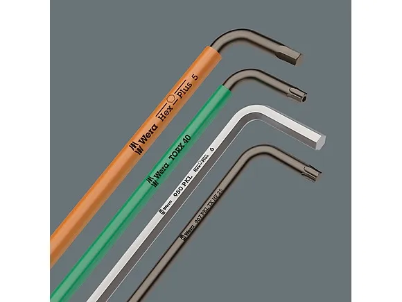 Wera 950 BM, L-formet unbrakonøgle, Metric, 1 stk, 6 mm, 9 cm, 3,2 cm