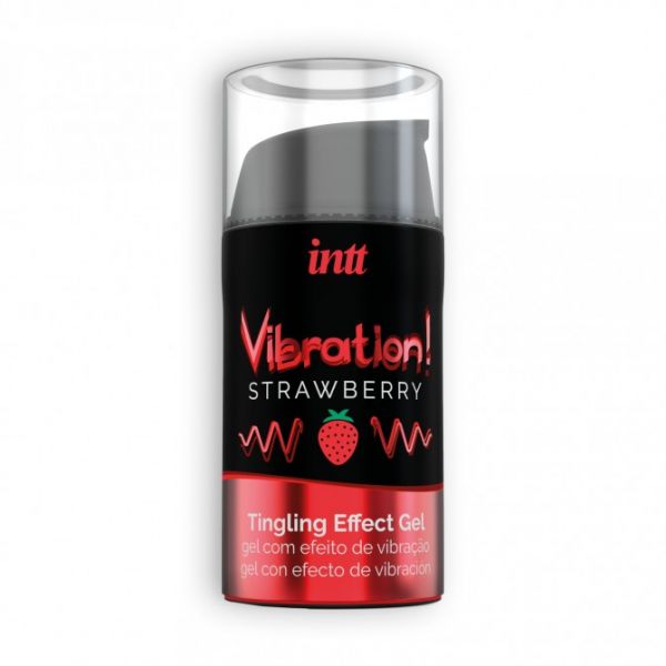Intt Gel com Vibração Vibration Morango 15ML