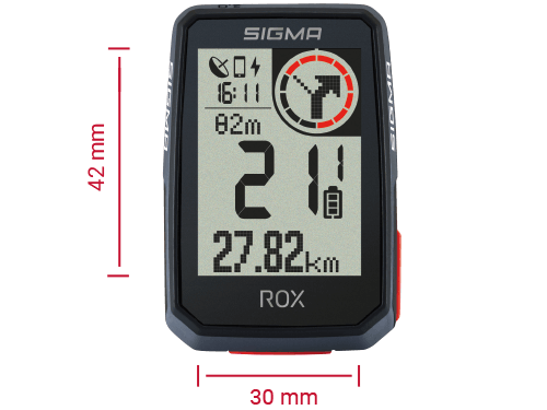 Sigma ROX 2.0 GPS Cykelcomputer, Top Mount Kit