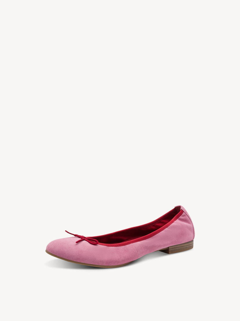 Leren Ballerina - roze