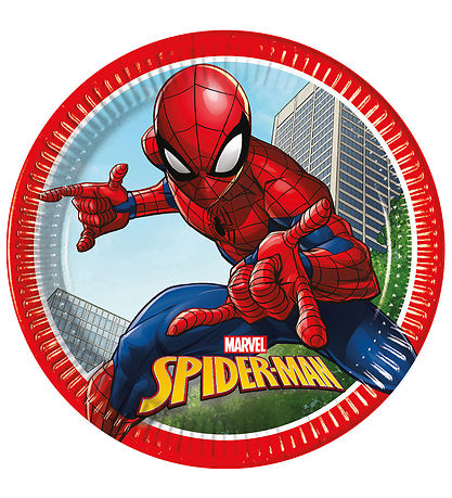 Decorata Party Pappteller - 8er-Pack - 23 cm - Spider-Man Krimi