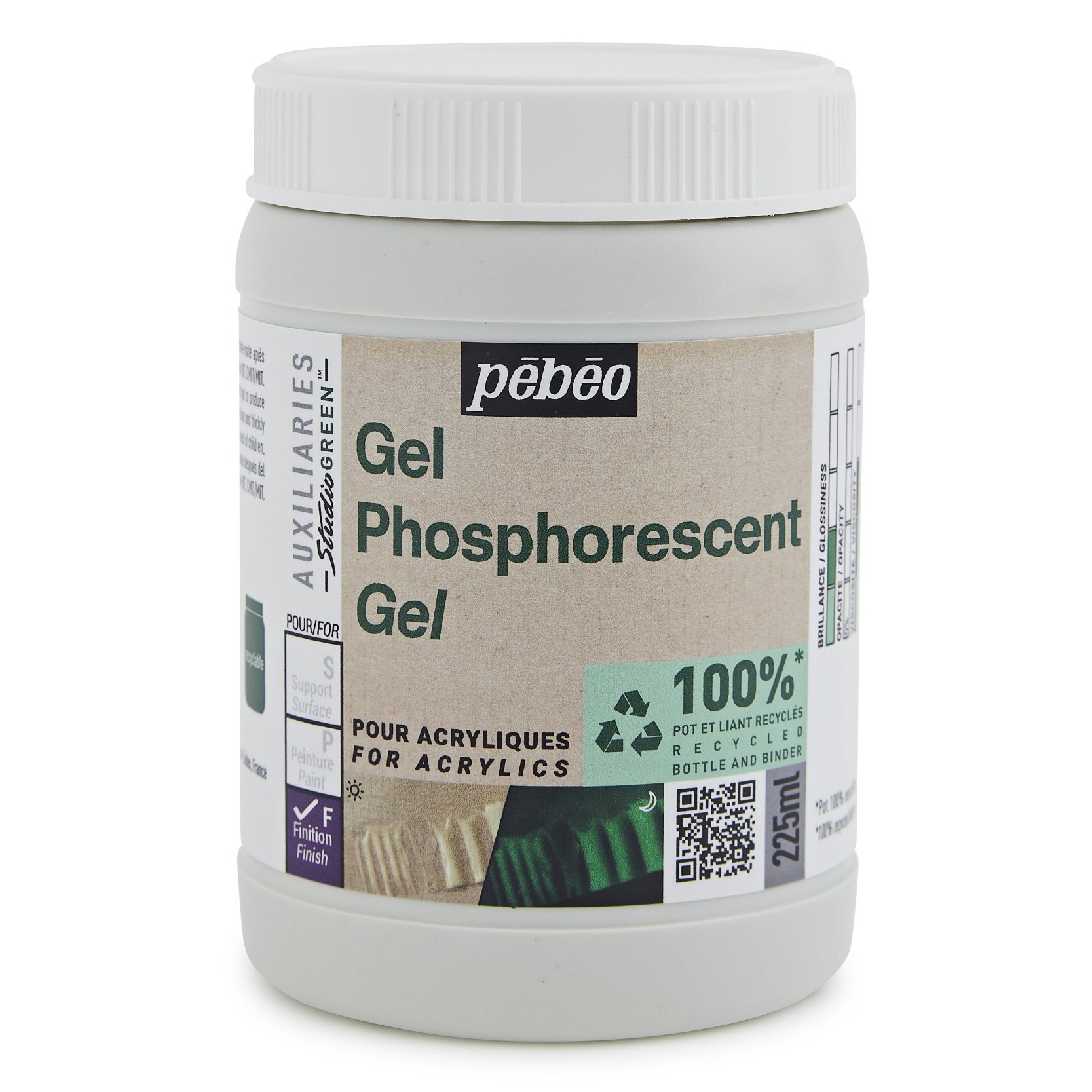 Pebeo phosphoreszierendes Malgel Studio Green