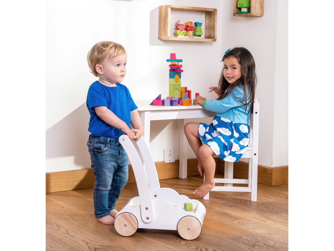 Le Toy Van - Petilou - Gåvogn med klodser (LPL102)