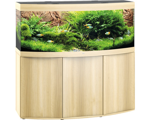 JUWEL Vision 450 aquariumcombinatie inclusief verlichting, filter, verwarming en kast (150 x 61 x 144 cm, licht hout)