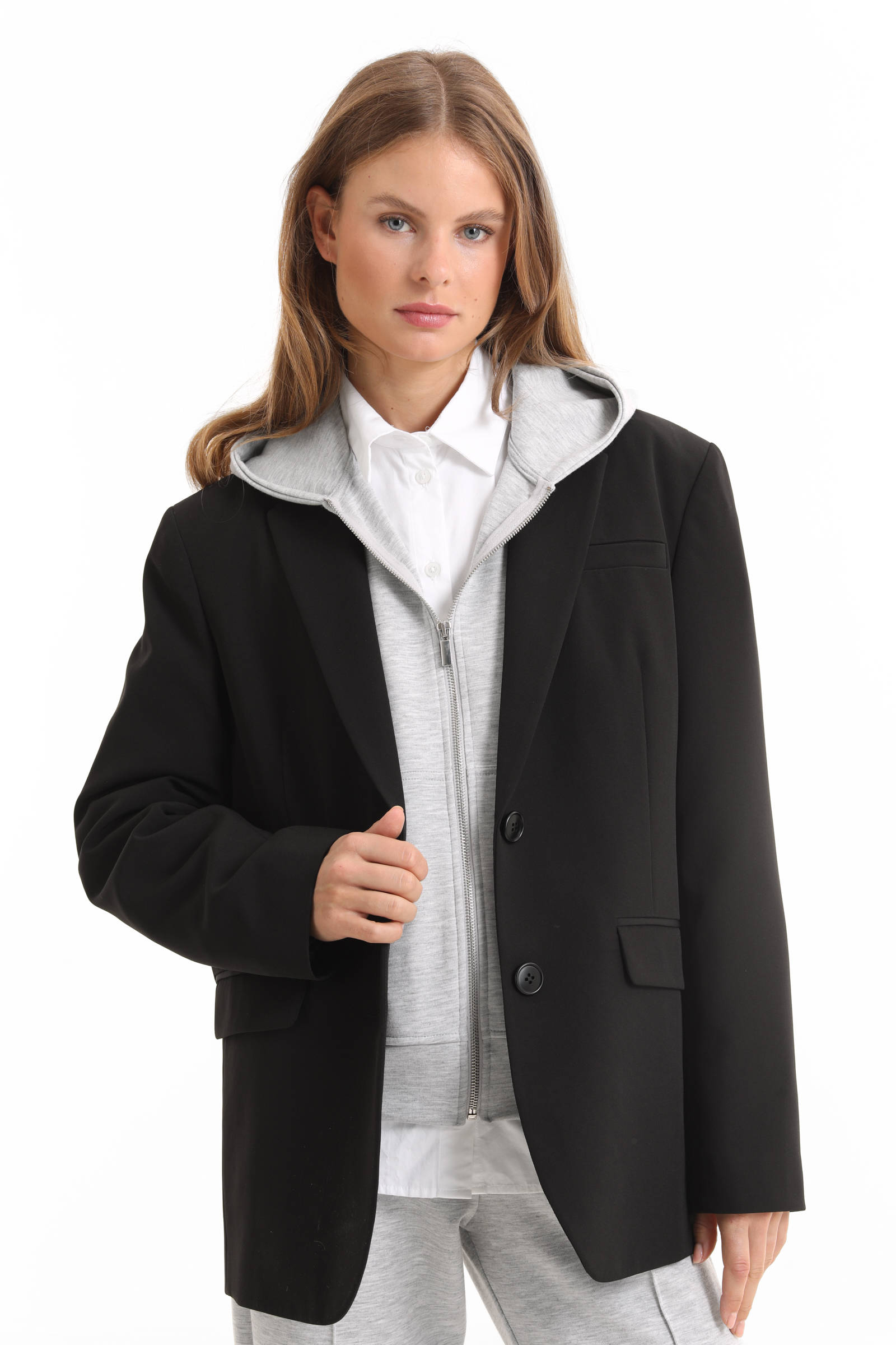 anytime oversized blazer zwart