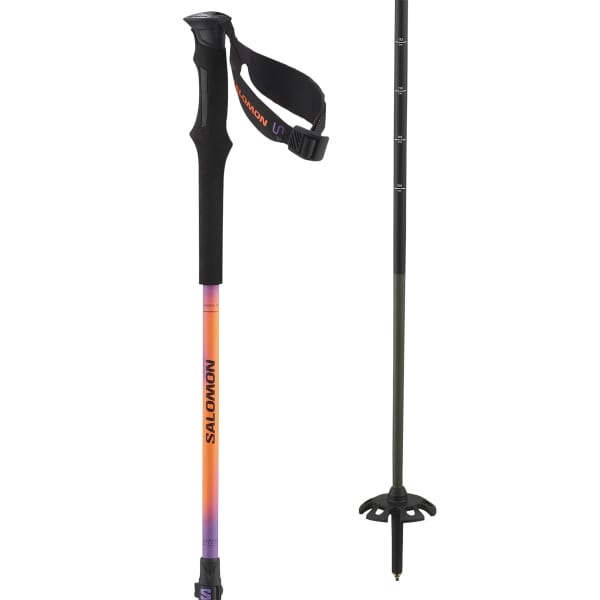 Bâton ski de randonnée SALOMON QST CARBON S3 LILAC NEON ORANGE