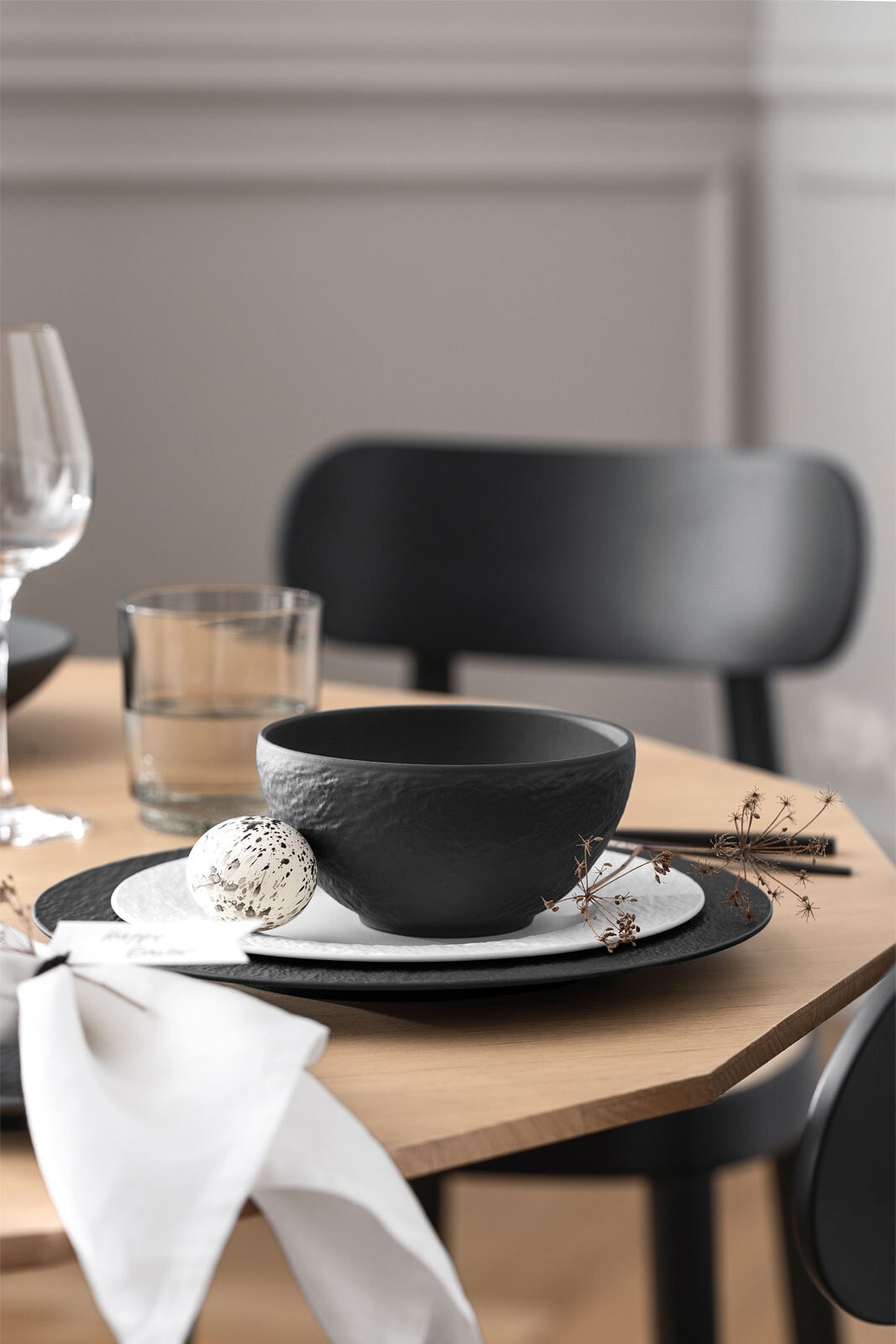 Villeroy & Boch Reisschüssel MANUFACTURE ROCK BLANC 4er Set schwarz