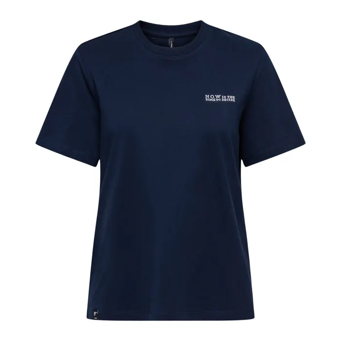 Only Leona Text Top Box Shirt Dames