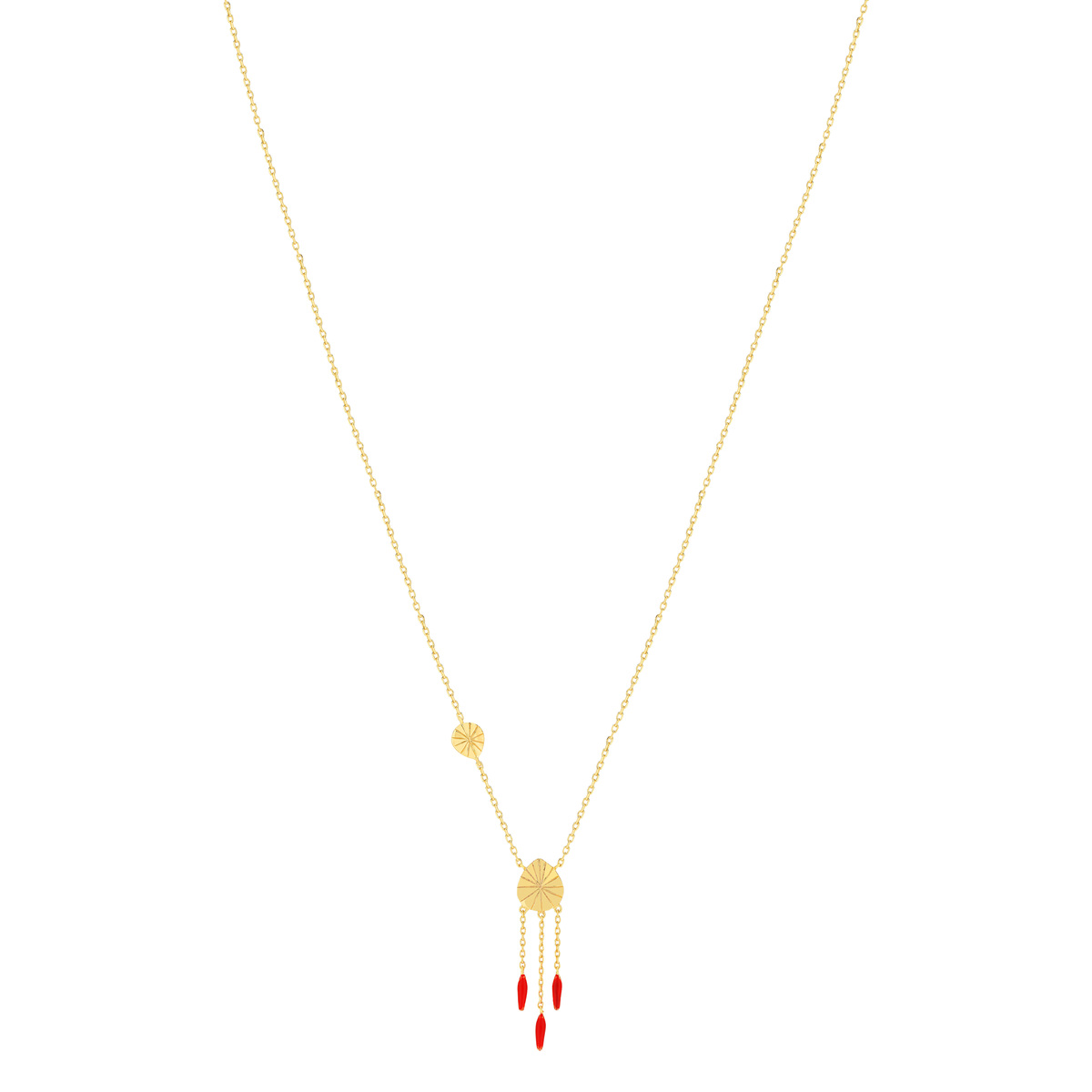 Collier MATY Doré émail 45 cm