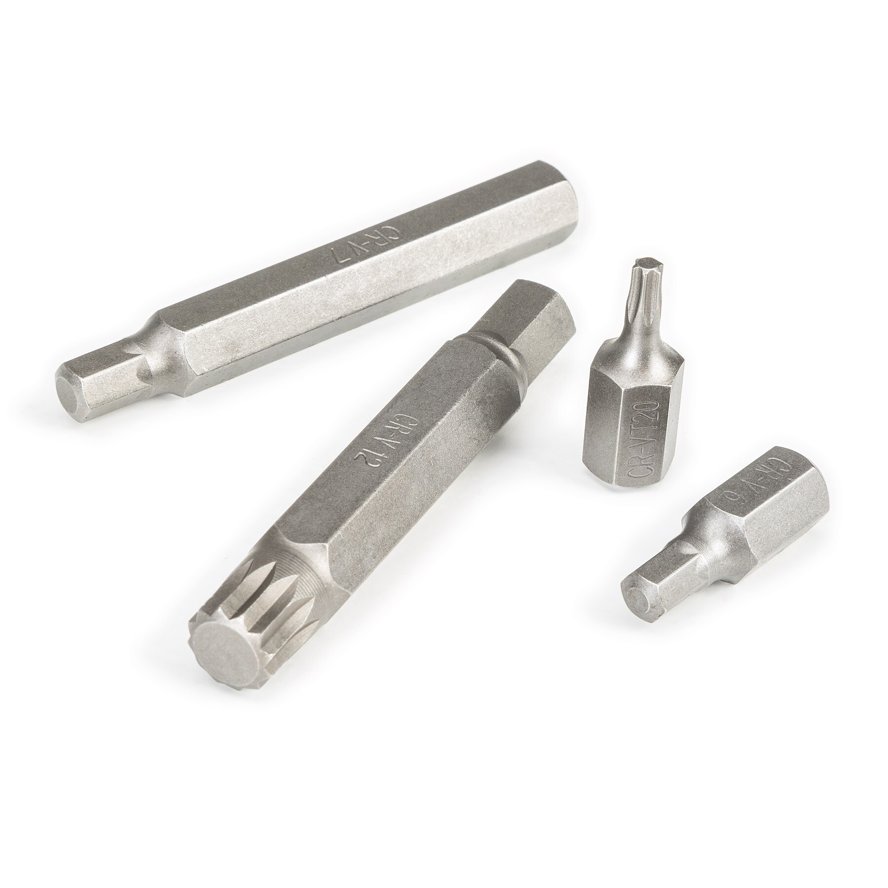 tectake® Bitsatz, 54-teilig, 2 Bit-Adapter, stabiler Koffer aus Metall