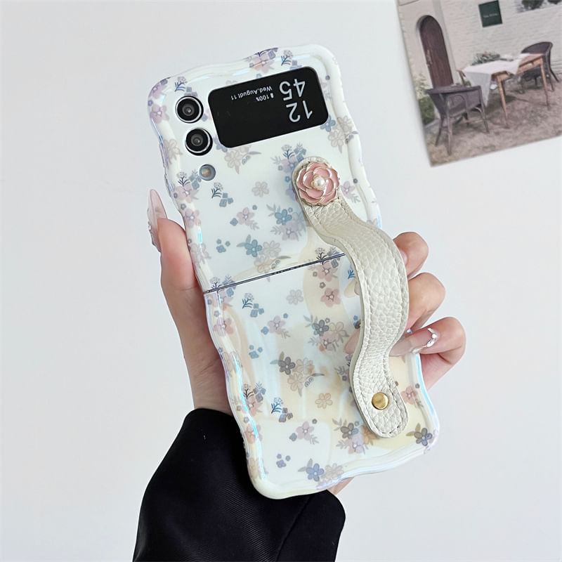 Jaguara - Bloemen telefoonhoesje / bedel / band / set - Samsung Flip