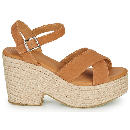 Superdry - HIGH ESPADRILLE SANDAL - Cognac