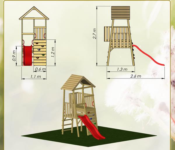 Wendi Toys Spielturm Hase, ca. B110/H270/T260