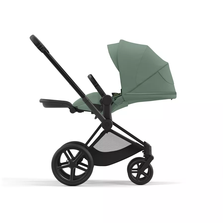 cybex PLATINUM Kombikinderwagen New Priam Priam Matt Black Leaf Green