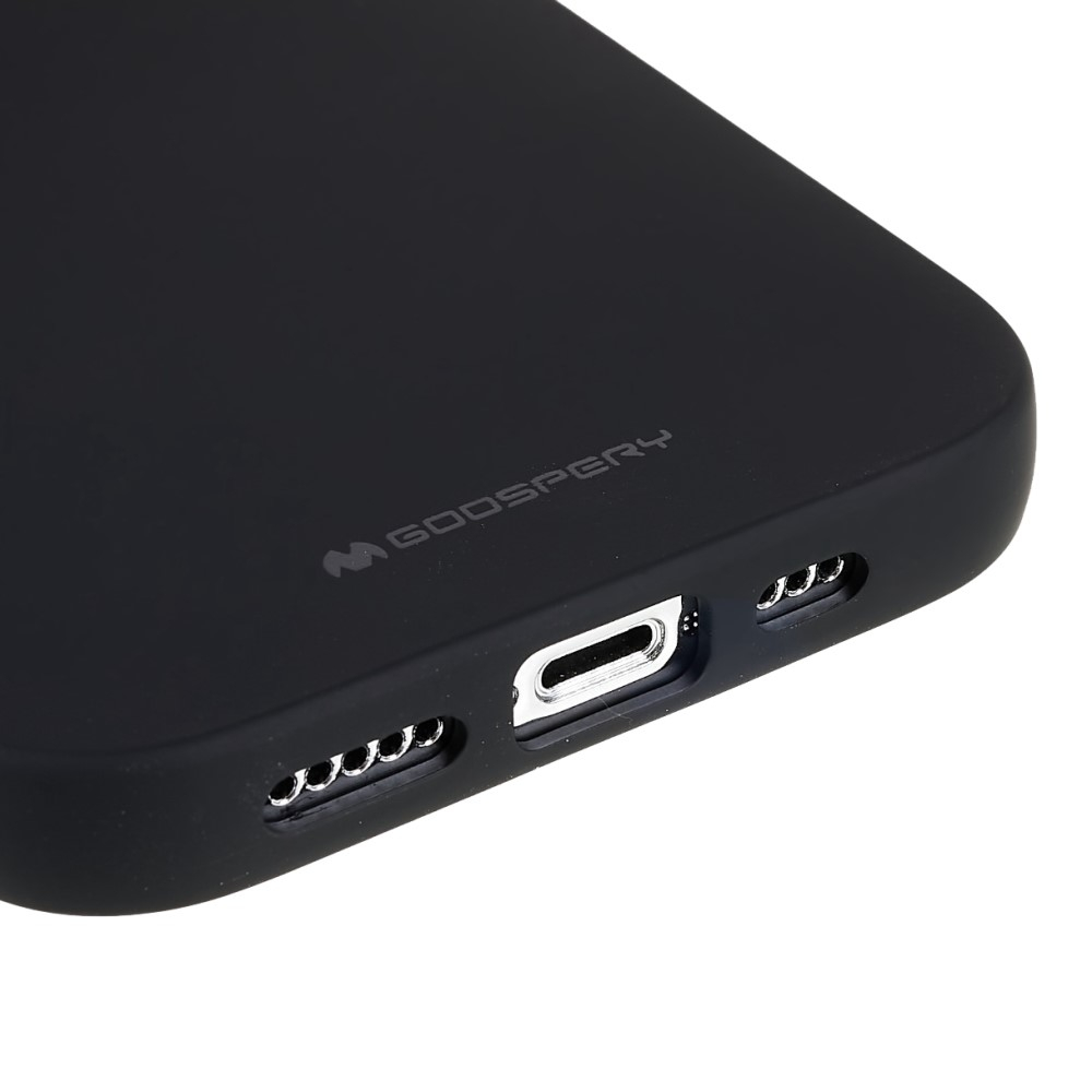 Mercury Goospery - iPhone 14 Pro Gummi Case Hülle - Schwarz (Matt)