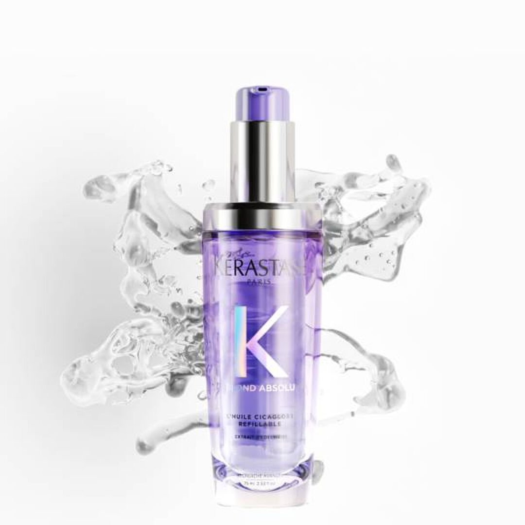 KERASTASE Blond Absolu ÓLEO CAPILAR RECARREGÁVEL L'HUILE CICAGLOSS, PARA CABELO LOURO SENSIBILIZADO, ACLARADO OU COM MADEIXAS - 75ml