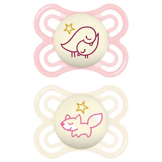 Lot de 2 Sucettes Perfect Nuit 2-6M   Aléatoire        de               Mam