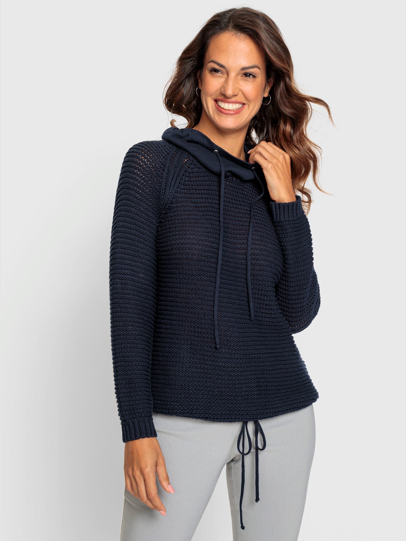 Pull à col roulé pur coton
