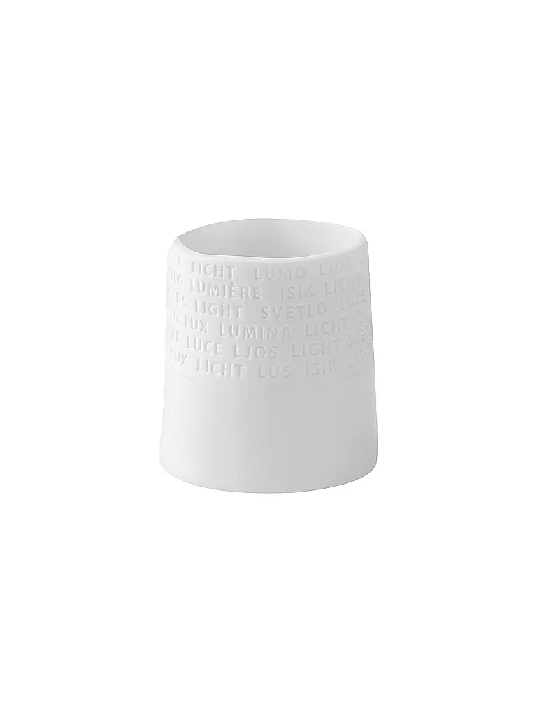RAEDER Teelichthalter Raumpoesie 6,5x7cm hoch weiss