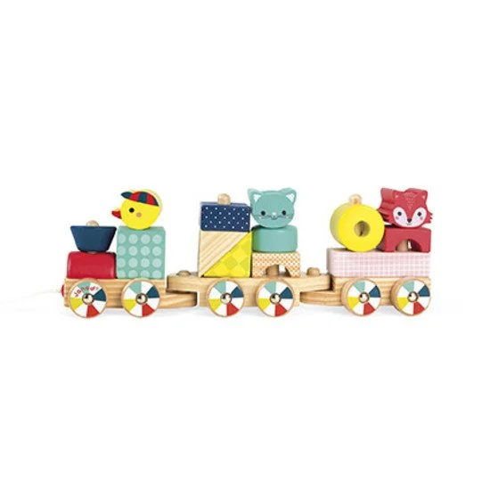 Train baby forest bois   Multicolore        de               Janod