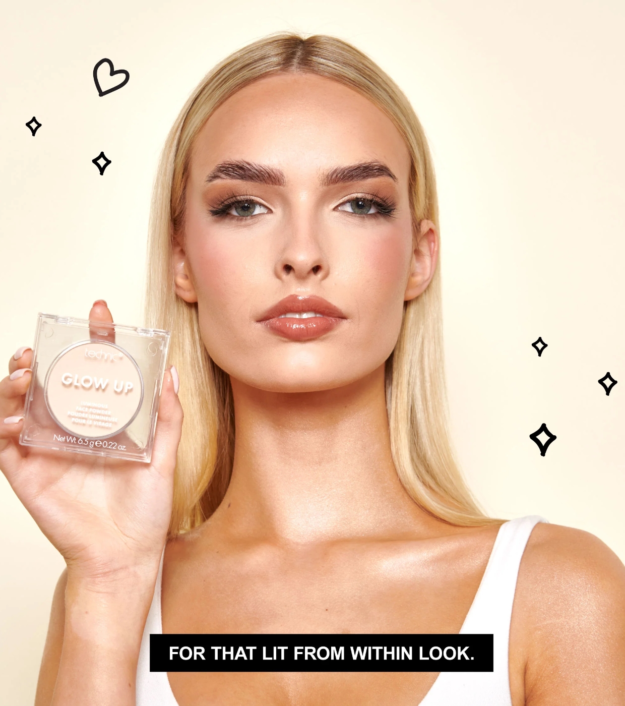 Technic Cosmetics - *Sundrenched* - Pó facial luminoso Glow Up - Medium