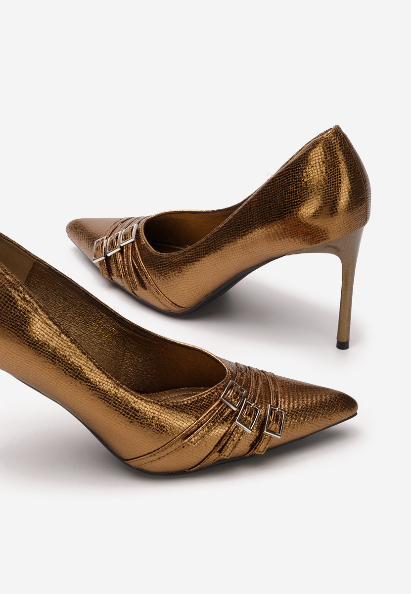 Chaussures à talon aiguille cuivre Briana