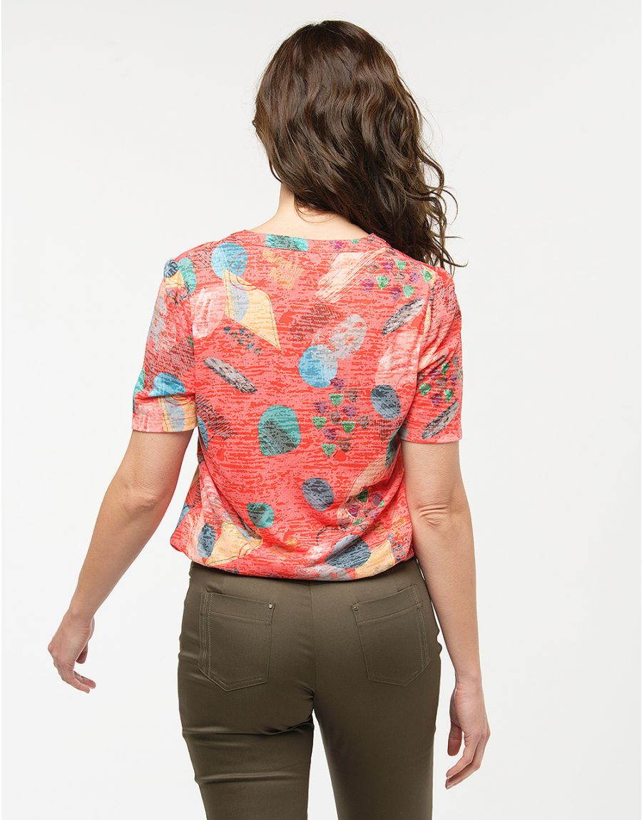 T-shirt rouge corail