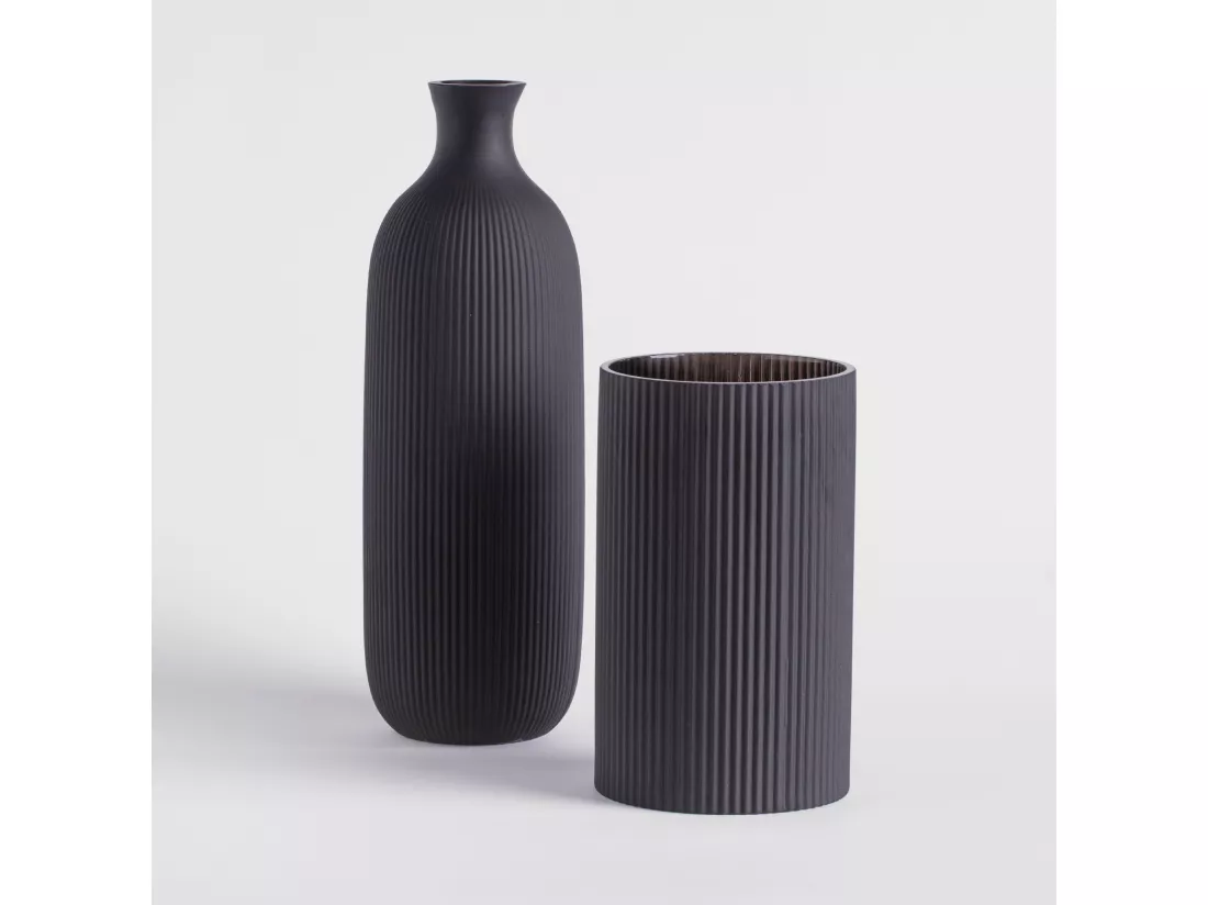 Vase Veer noir moyen 25 x 14.5
