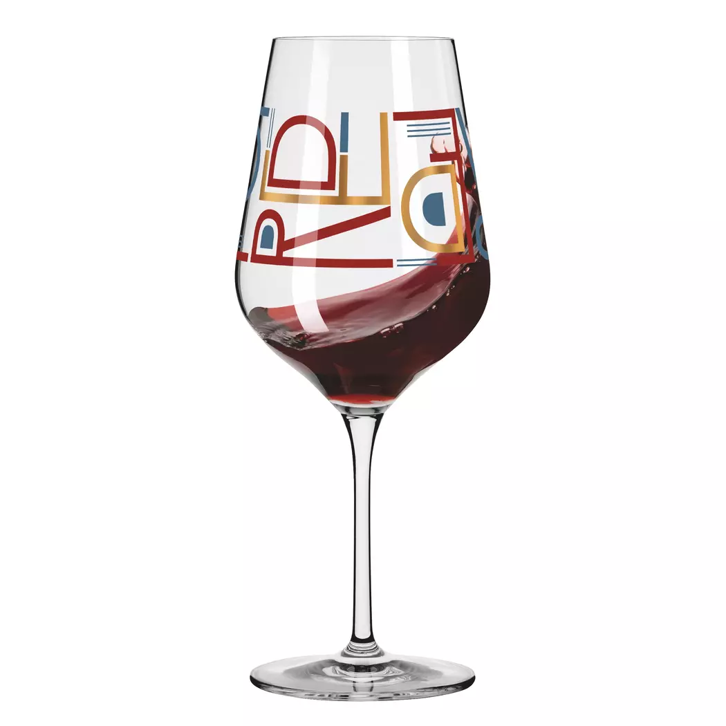 Rotweinglas Herzkristall 570 ml