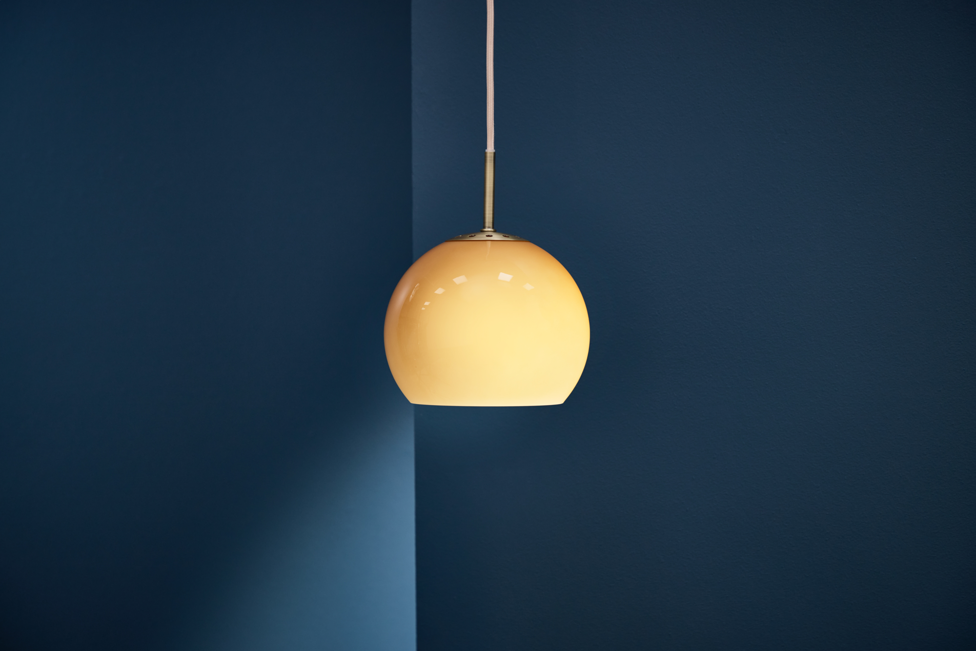 Hanglamp Ball Glass Ø18 cm amber