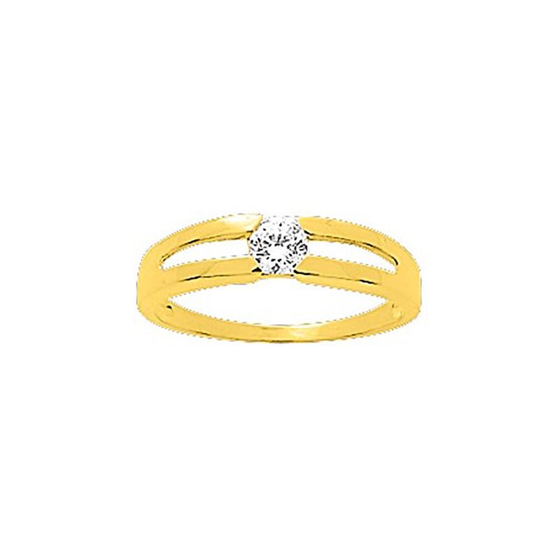 Bague Femme - Oxyde de zirconium - Or 18 Carats