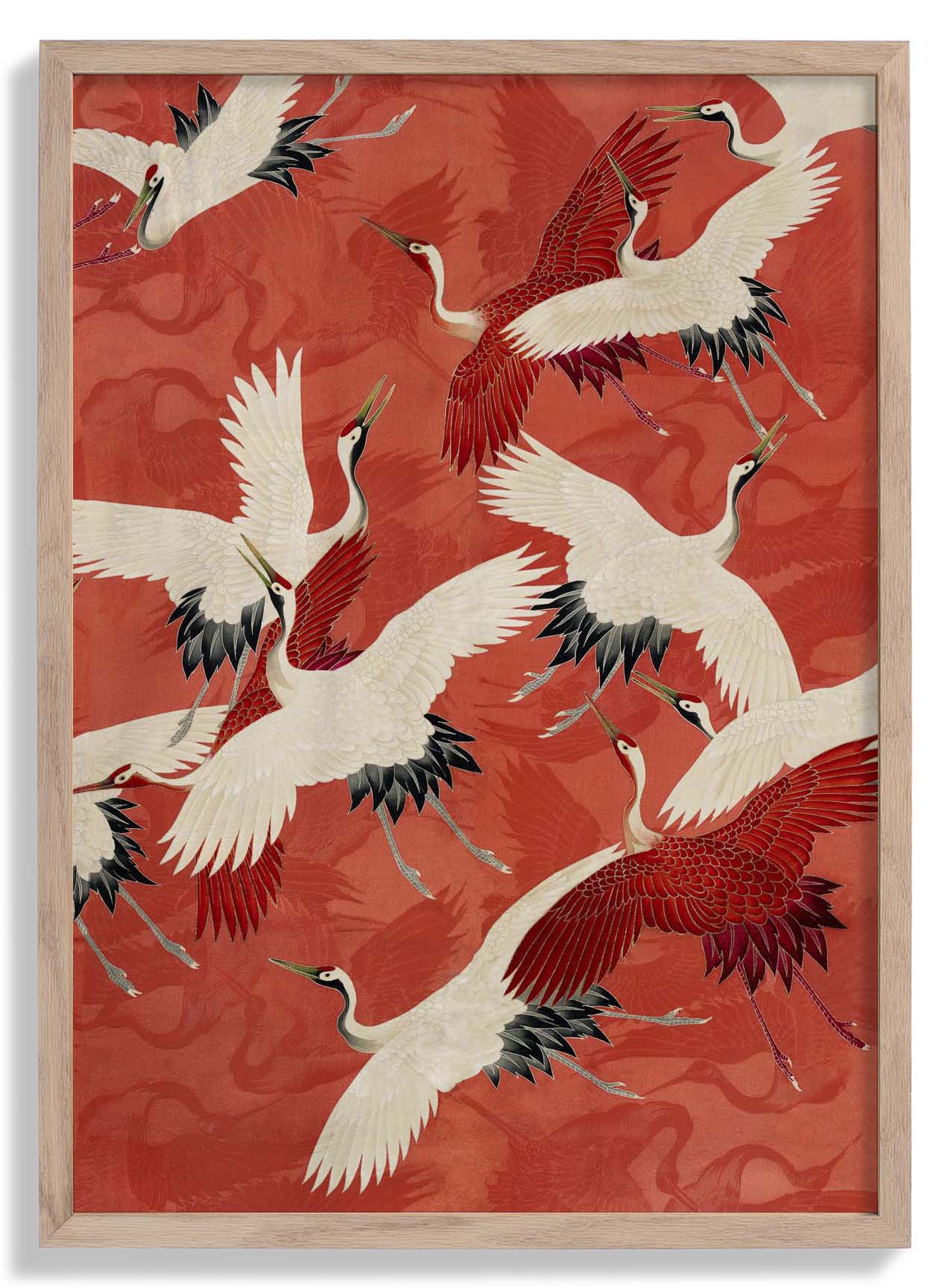 Roter Kranich Kimono