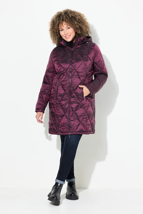 HYPRAR Steppjacke, Kapuze, 2-Wege-Zipper, Zipptaschen