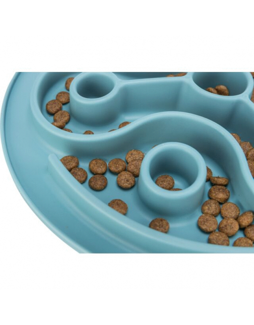 Trixie Slow Feeding Voedermat - Hondenvoerbak - Ø28 cm Blauw