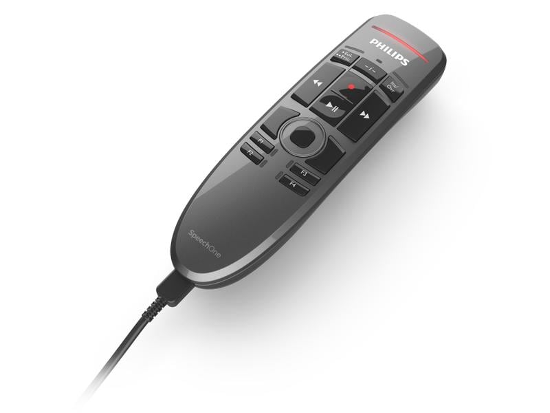 Philips Headset SpeechOne Integrator PSM6500 Professionelles Diktier-Headset mit Dockingstation, Statuslicht und Fernbedienung