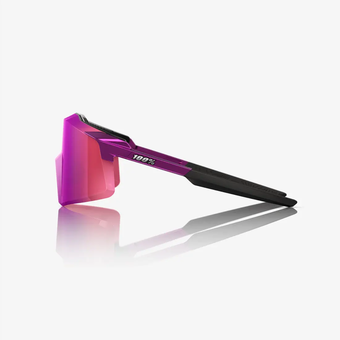 100% Aerocraft Sport Zonnebril Paars met Purple Multilayer Mirror Lens
