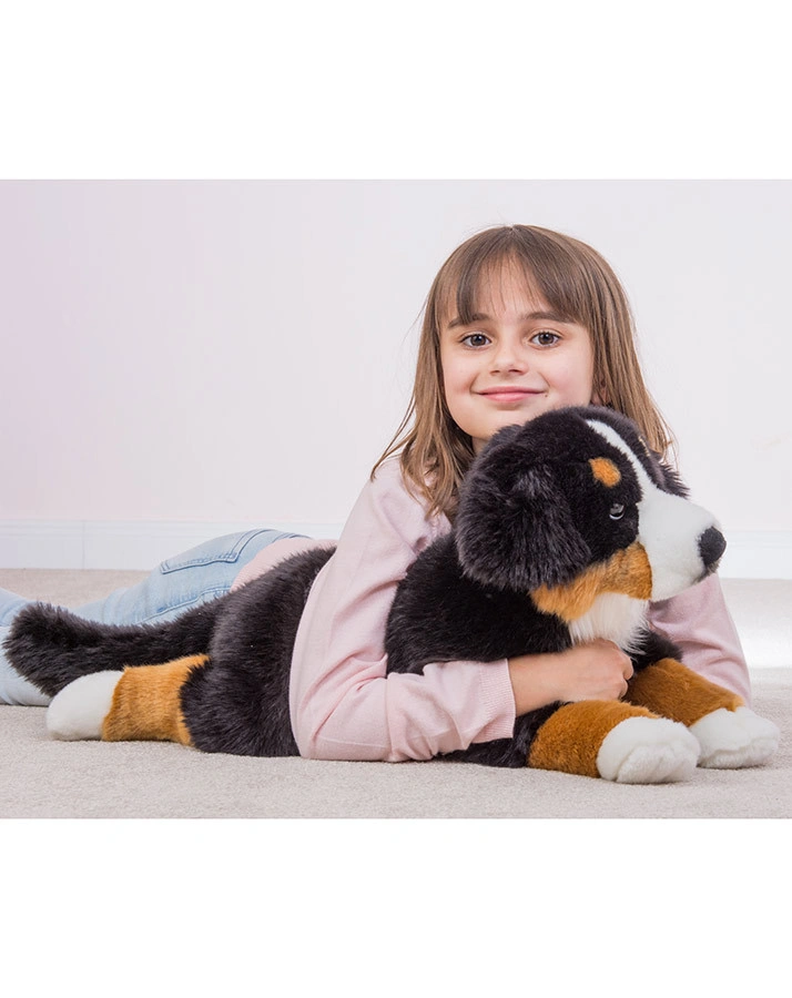Kuscheltier BERNER SENNENHUND (60 cm) liegend in schwarz