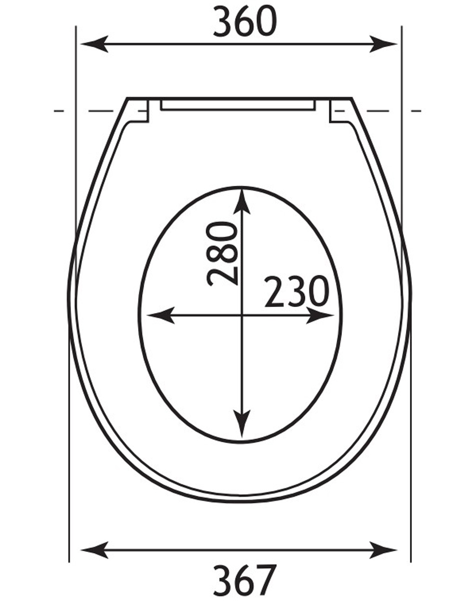 Eastbrook Loire Deluxe toiletzitting wit glans