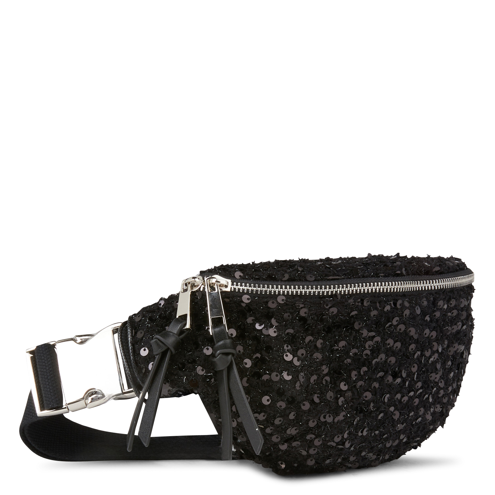 Sac banane à sequins | Noir