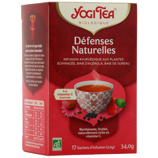 Infusion Yogi Tea Défenses Naturelles.