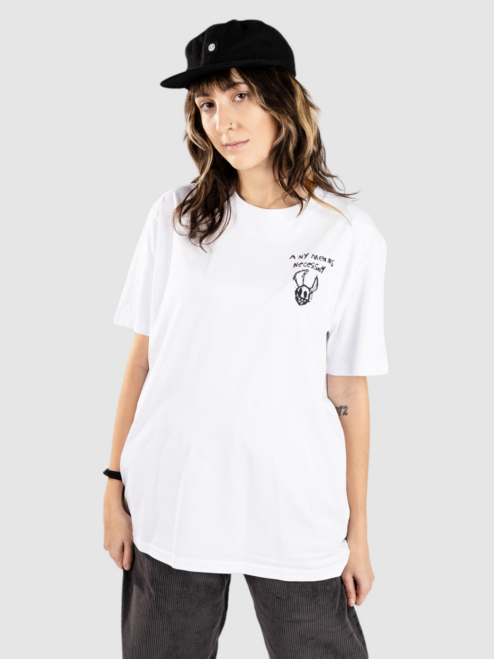 Any Means Necessary Corrupted Youth T-Shirt white