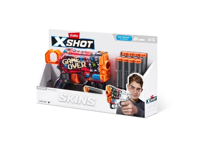 X-Shot Skins Menace Dart Blaster (8 Darts)