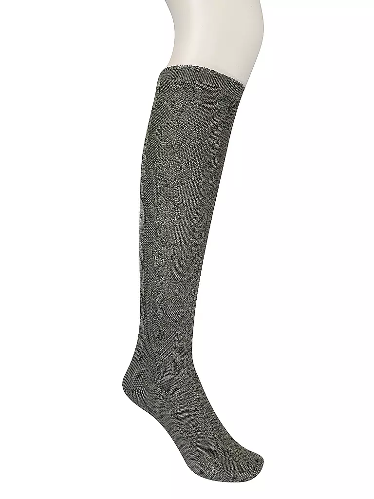 LUISE STEINER Trachten Kniestrümpfe oliv olive